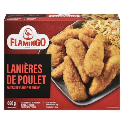 Flamingo Lanières de poulet 530 g, 3,11 $/100g