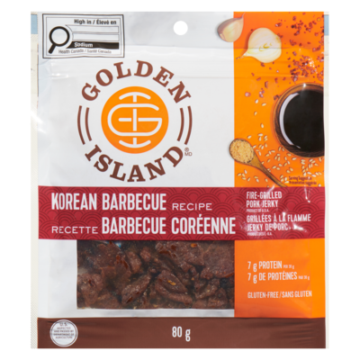 Golden Island Fire-Grilled Pork Jerky Korean Barbecue Recipe 80 g, $9.36/100g