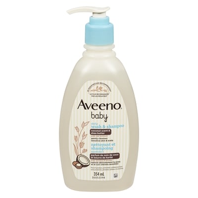 Aveeno Baby Nettoyant et shampoing quotidien parfum de noix de coco 354 ml, 3,95 $/100ml