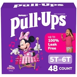 Pull-Ups Girls' Potty Training Pants, 5T-6T (46+ lbs), 48 Count