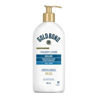 Gold Bond Healing Moisturizing Body Lotion, Dry to Extra Dry Skin 400 ml, $3.25/100ml