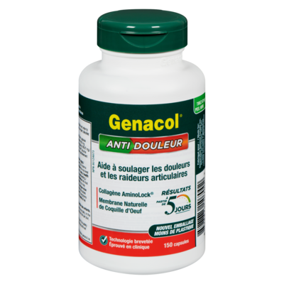Genacol Collagène aminolock anti douleur format écono 150 ea, 0,33 $/1ch