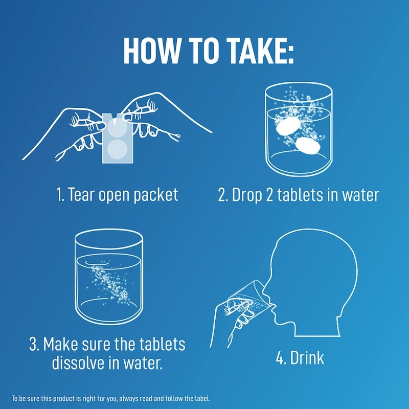 Antacid Heartburn Relief Effervescent Tablets, Lemon Lime Flavour