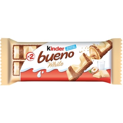 Kinder Barres BUENO au chocolat au blanc et à la crème aux noisettes, lot de 20 20x39.0 g, 3,46 $/100g