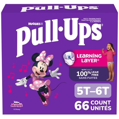 Huggies Sous-vêtements d’entraînement pour filles, 5T–6T (46–60 lb) 66 sous-vêtements 66 ea, 0,67 $/1ch