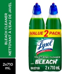 Lysol Toilet Bowl Cleaner - Twin Pack Bleach 2x710.0 ml, $0.60/100ml