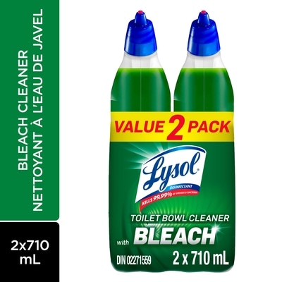 Lysol Toilet Bowl Cleaner Bleach,2-Pack 2x710.0 ml, $0.60/100ml