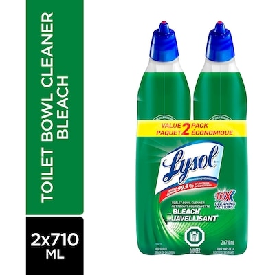 Lysol Nettoyant pour cuvette javellisant, paquet de 2 2x710.0 ml, 0,60 $/100ml