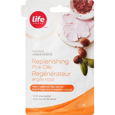 Life Brand Replenishing Pink Clay Mud Mask 1 ea, $1.49/1ea
