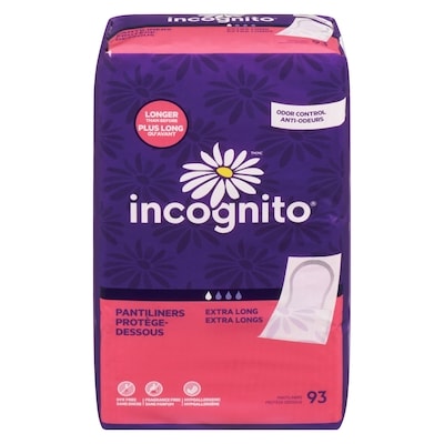 Incognito Protège-dessous extra longs 93 ea, 0,08 $/1ch