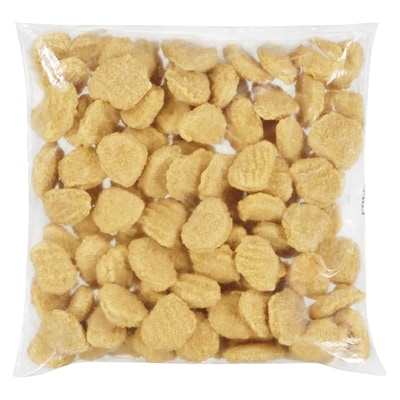 null Pépites de poulet, escalopes entièrement cuites, panées, assaisonnées 4 kg, 0,55 $/100g