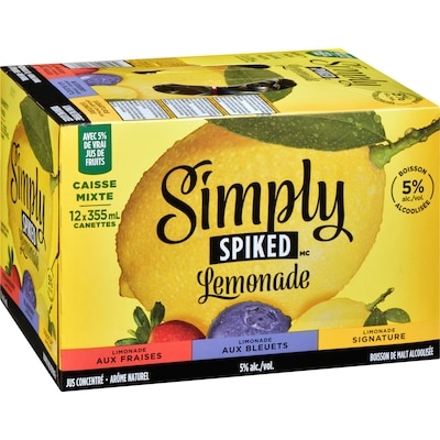 Lemonade boisson de malt alcoolisée caisse mixte (Pièce d’identité requise au moment du ramassage)