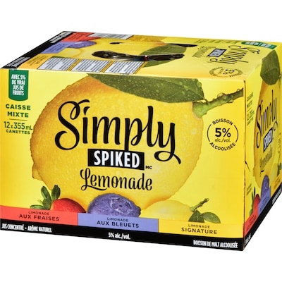 Lemonade boisson de malt alcoolisée caisse mixte (Pièce d’identité requise au moment du ramassage)