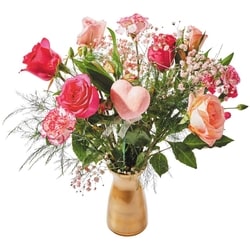 null Mixed Bouquet in Vase 1 ea, $40.00/1ea