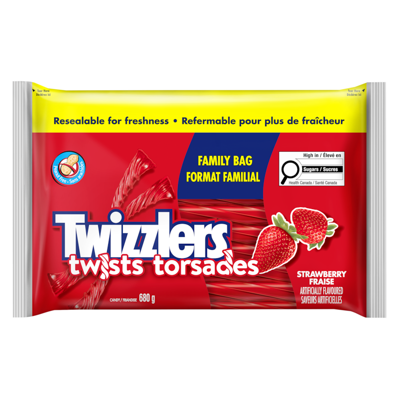 Twists Candy Strawberry Family Bag