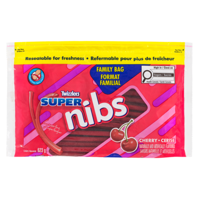 Twizzlers Super Nibs Candy Cherry Family Bag 623 g, $0.96/100g
