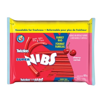 Twizzlers Sac Familial De Friandises Super Nibs À La Cerise 623 g, 0,96 $/100g