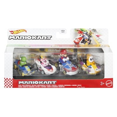Hot Wheels Mario Kart 4-PK Assortment 1 ea, $35.00/1ea