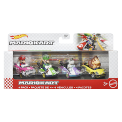 Hot Wheels Mario Kart 4-PK Assortment - 1 ea | Real Canadian