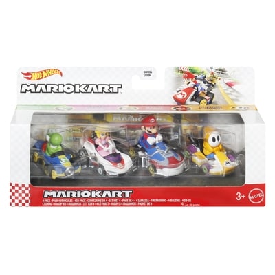 Hot Wheels Assortiment Coffret 4Véhicules Mario Kart 1 ea, 35,00 $/1ch