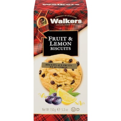 Walkers Fruit & Lemon Biscuits 150 g, $4.99/100g