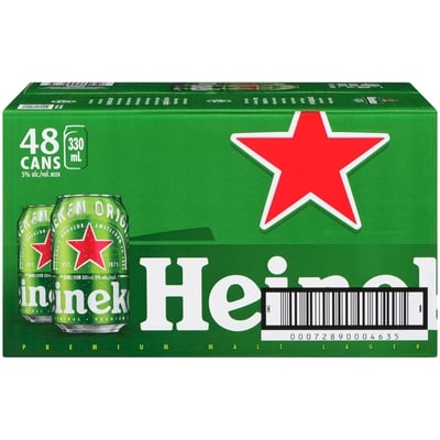 Heineken Beer (ID required at pick-up) 48x330.0 ml, $0.46/100ml