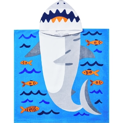 Everyday Essentials Hooded Beach Towel - Shark 1 ea, $12.00/1ea