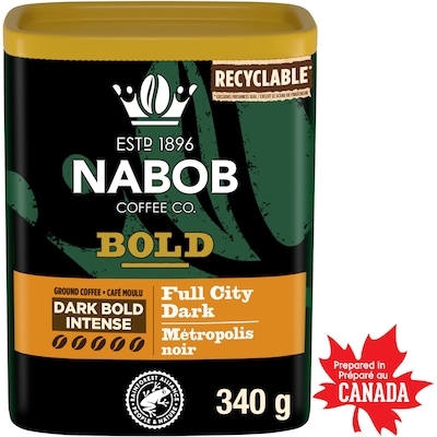 Nabob Nabob Dark Bold Roast Full City Dark Ground Coffee 340 g, $4.11/100g