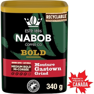 Nabob Medium Bold Roast Gastown Grind Ground Coffee 340 g, $4.11/100g