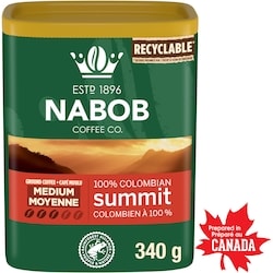Nabob Nabob Medium Roast 100% Colombian Summit Ground Coffee 340 g, $4.11/100g