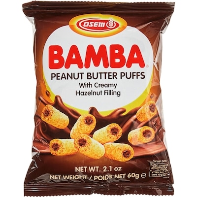 Osem Bamba Peanut Butter Puffs 60 g, $4.65/100g