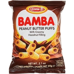Osem Bouchées au beurre d'arachide Bamba 60 g, 4,65 $/100g