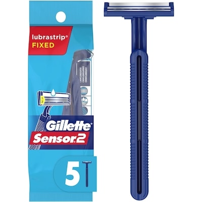 Gillette Rasoirs jetables pour hommes gillette sensor2, 5 unités 5 ea, 1,70 $/1ch