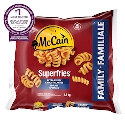 McCain Superfries Extra Crispy Spirals 1.9 kg, $0.68/100g