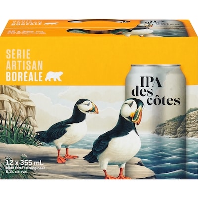 Boreale Ipa Des Côtes Strong Beer (ID required at pick-up) 12x355.0 ml, $0.52/100ml