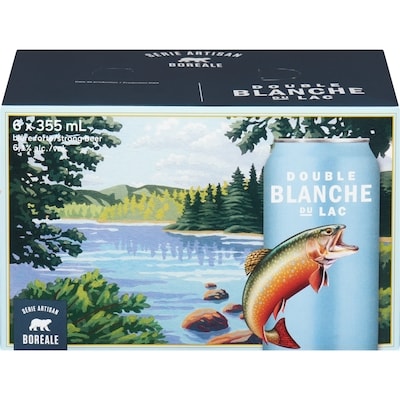 Boréale Bière forte double blanche du lac (Pièce d’identité requise au moment du ramassage) 6x355.0 ml, 0,47 $/100ml