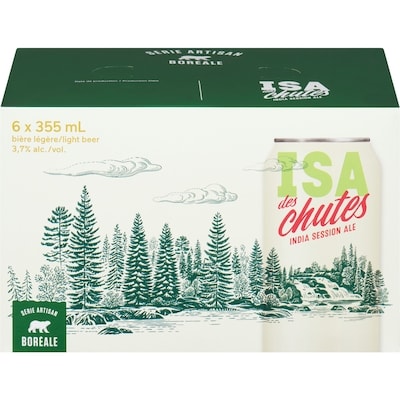 Boréale Bière légère isa des chutes india session ale (Pièce d’identité requise au moment du ramassage) 6x355.0 ml, 0,47 $/100ml