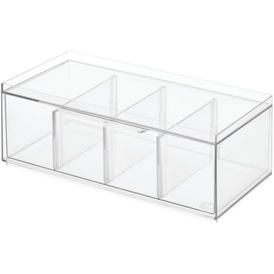 iDesign Tea Storage Organizer Clear 1 ea, $31.00/1ea