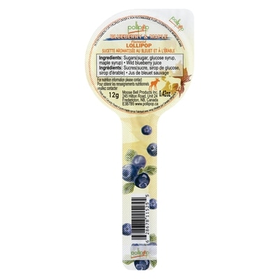 Pollipop Sucette aromatisée au bleuet et à l'érable 12 g, 14,92 $/100g