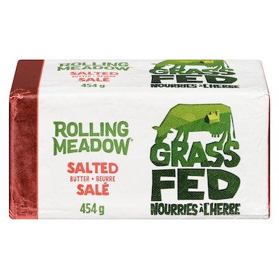 Rolling Meadow Grass Fed Salted Butter 454 g, $3.30/100g