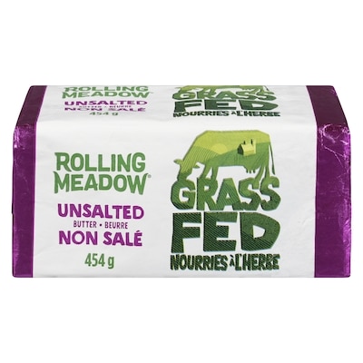 Rolling Meadow Grass Fed Unsalted Butter 454 g, $3.30/100g