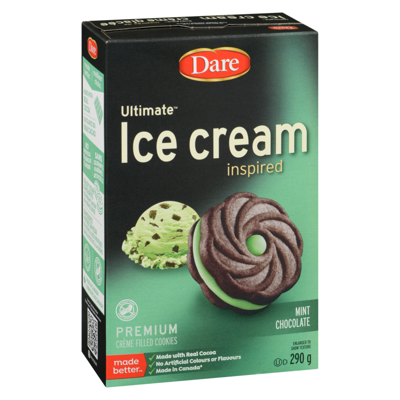 Cream Filled Cookies, Ice-Cream Inspired, Mint Chocolate