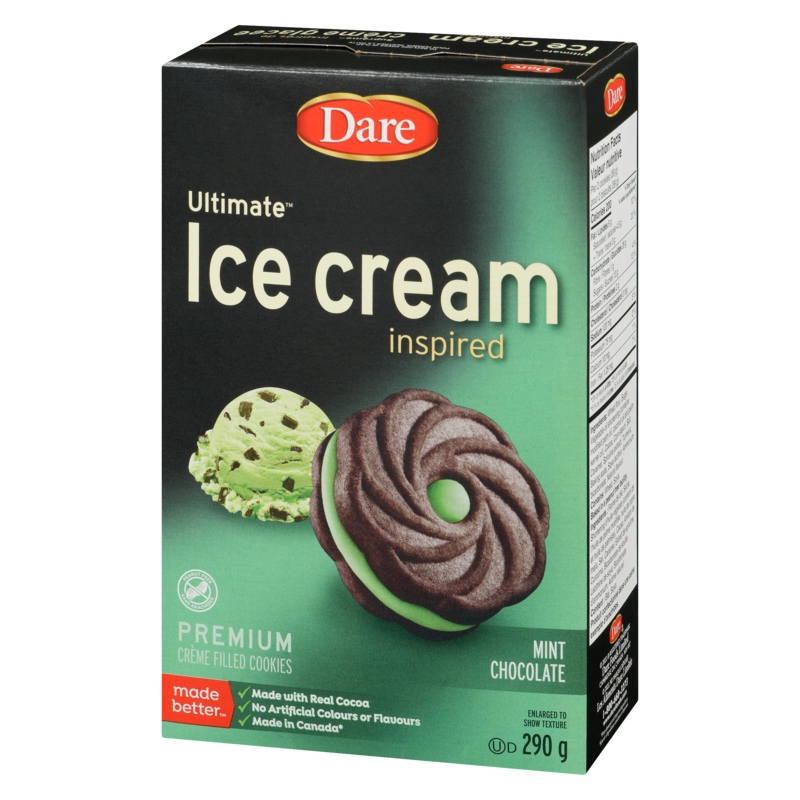 Cream Filled Cookies, Ice-Cream Inspired, Mint Chocolate