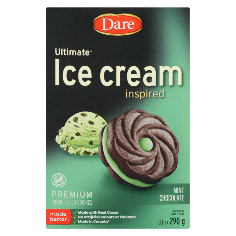 Cream Filled Cookies, Ice-Cream Inspired, Mint Chocolate