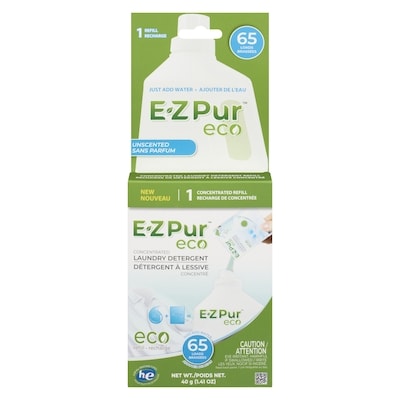 E-ZPUR Eco Concentrated Laundry Detergent Refill Unscented 40 g, $27.48/100g
