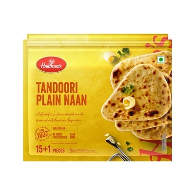 Haldiram Tandoori Plain Naan 1200 g, $1.17/100g