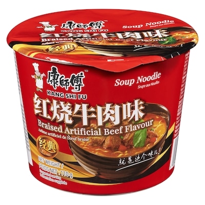 Kang Shi Fu Soup Noodle Braised Artificial Beef Flavour 110 g, $1.81/100g