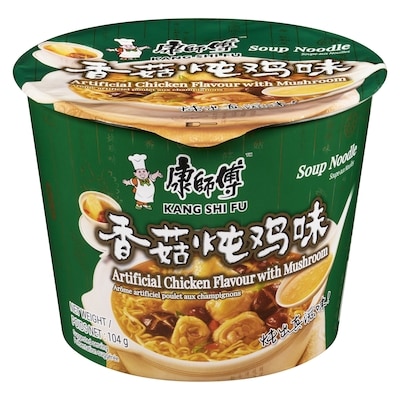 Kang Shi Fu Soup Noodle Artificial Chicken Flavour With Mushroom 104 g, $1.91/100g