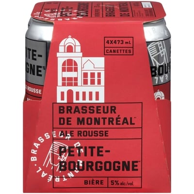 null Bière petite-bourgogne ale rousse (Pièce d’identité requise au moment du ramassage) 4x473.0 ml, 0,82 $/100ml