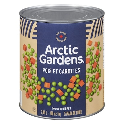 Arctic Gardens Pois et carottes 2.84 l, 0,37 $/100ml